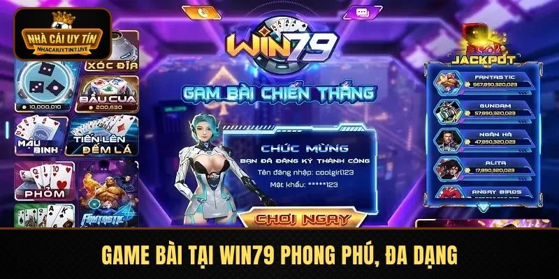 Game bài đa dạng tại WIN79